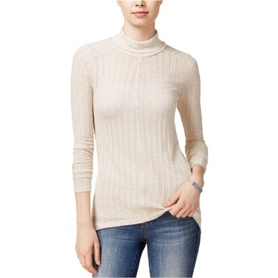 Lucky Brand Womens Hi-Lo Turtleneck Knit Sweater