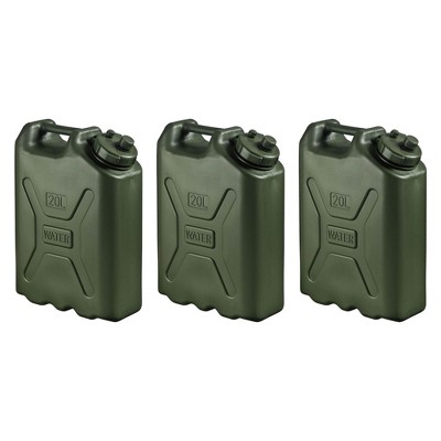Scepter BPA Durable 5 Gallon Portable Military Water Storage Container for Camping, Outdoors and Emergency Management