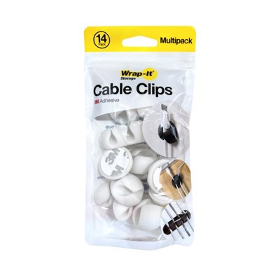 Wrap-It 1 in. L White Plastic Cable Clip (Case of 6)