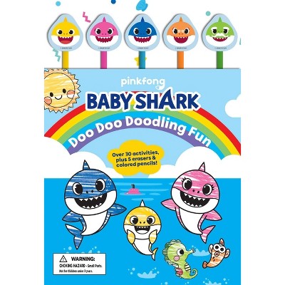 Baby Shark: Doo Doo Doodling Fun (Pencil Toppers) - by  Pinkfong (Paperback)