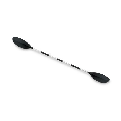 INTEX 69629E 86" Kayak Paddle: Ribbed Spoon Shaped Blades – Lightweight Shaft – Comfortable Grips – 3-Position Feather Adjustability – TUV RL Approved