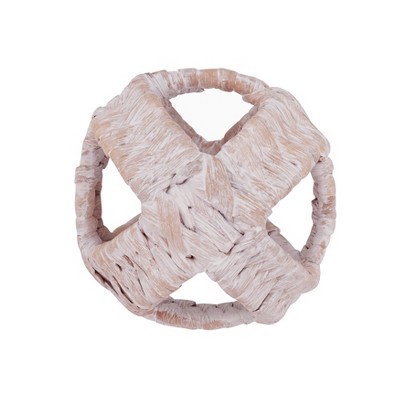 Saro Lifestyle Handmade Wicker Orb (Set of 4)