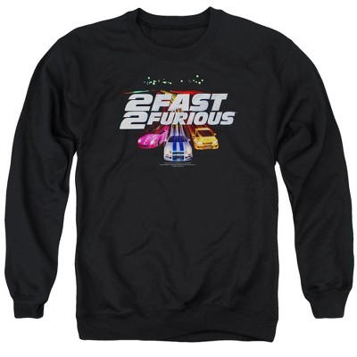 2 Fast 2 Furious Logo Adult Crewneck Sweatshirt