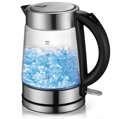 Luminuxe 1.7L  Electric Kettle, Speed-Boil Glass Electric Water Boiler & Warmer 1500W Tea Heater, Auto Shut-Off Cool Touch Handle