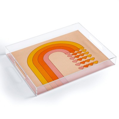Circa78Designs Sweetheart Rainbow Decorative Acrylic Tray - Deny Designs