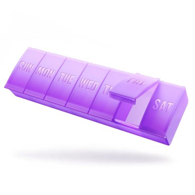 Barhon Pill Organizer Large, Weekly Medicine Pill Organizers, 7 Day Pills Box Case Travel for Big Vitamin Supplements Fish Oil