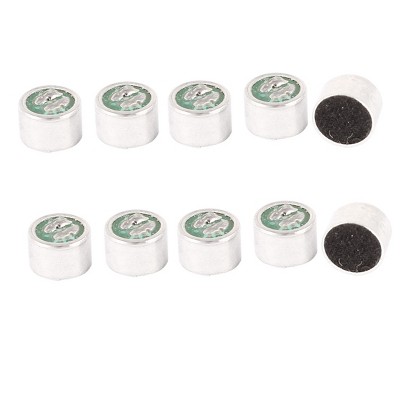 Unique Bargains 78dB Electret Microphone Pickup Cylindrical Electret Condenser MIC with Solder Joint for PCB 10Pcs 10mm x 7mm