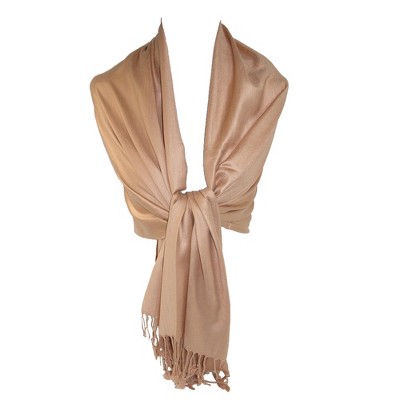 CTM Women's Classic Pashmina Style Wrap Scarf Shawl (Pack of 2)