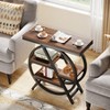 MAYEERTY End Table - Small Side Table with Storage Shelves - 2 of 4