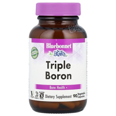Bluebonnet Nutrition Triple Boron, 90 Vegetable Capsules (3 mg per Capsule)