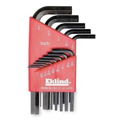 Eklind  HexKeySt, L, 1 21/32 in to 4 1/4 in 11113