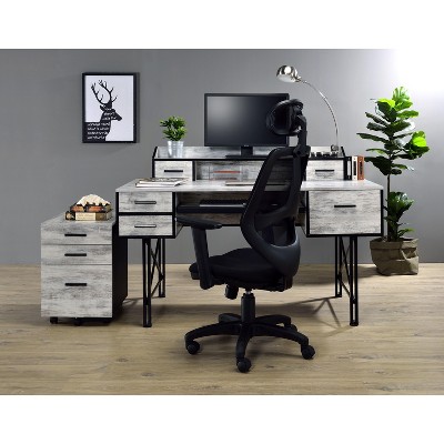 PAGED Home Office Desk Morden Writing Desk with 4 Storage Compartments Simple Computer Desk for Study