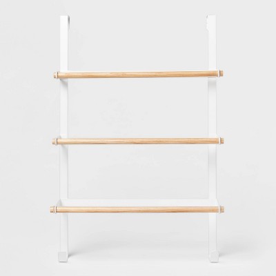 Over the Door Tiered Towel Rack with Wood - Brightroom™