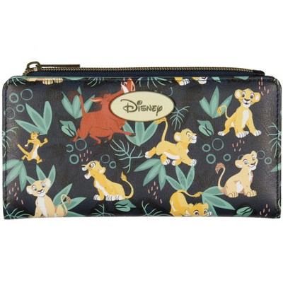 Disney The Lion King Simba and Friends Faux Leather Bi-Fold Snap Wallet
