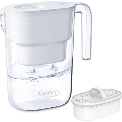 Waterdrop Water Filter Pitcher with 1 Filter, 5X Times Lifetime,Elfin, White