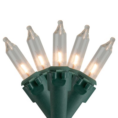 Brite Star Commercial Length Mini Christmas Light Set - Clear - 149.5' Green Wire - 300ct