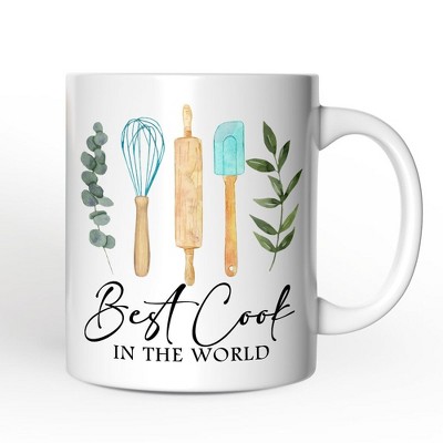 Best Cook Minimalist Mug, Chef Gift (Non-Custom Only)| OrnamentallyYou