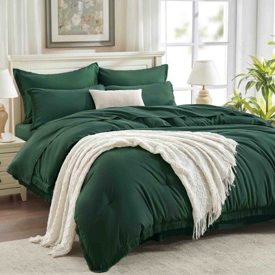 BAGOKIE 7pc Boho Tassel Bed in a Bag Comforter Set for All Season