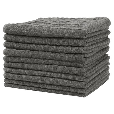 Unique Bargains Waffle Weave Microfiber Absorbent Quick Drying Lint Free Dish Towels