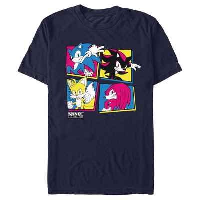 Men's Sonic the Hedgehog Pop Art Portraits T-Shirt