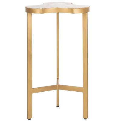 Suki Tripod Accent Table - ACC3701A - White/Gold - Safavieh