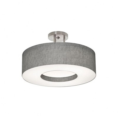 AFX Montclair 1 - Light Semi-Flush Mount in  Satin Nickel