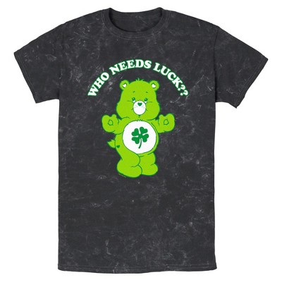 Men's Care Bears St. Patrick's Day Good Luck Bear Who Needs Luck T-Shirt