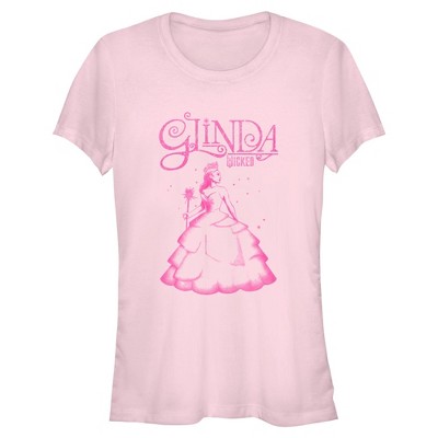 Junior's Wicked Glinda Distressed T-Shirt
