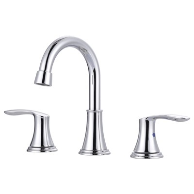 WOWOW Vintage 8 in. Widespread Double Handle Bathroom Faucet with Pop Up Drain