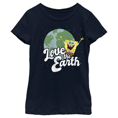 Girl's SpongeBob SquarePants Love the Earth T-Shirt