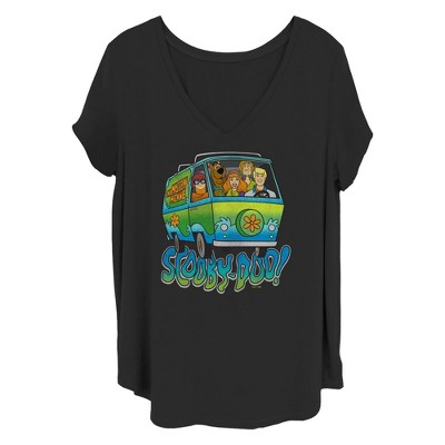 Women's Scooby Doo Colorful Van Shot T-Shirt