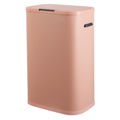 happimess Tammi Kitchen 14.5-Gallon Slim Metal Push Button Trash Can