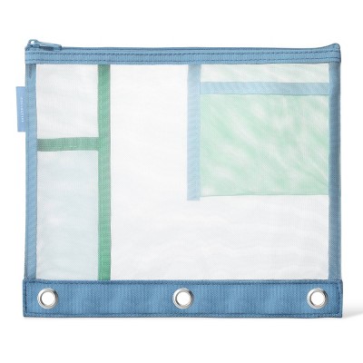 Notebook Collective Mesh Binder Pouch Blue/Green