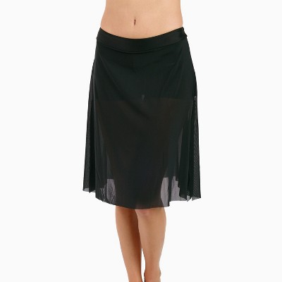 Calypsa Women's 3in1 Swim Skirt With Attached Shorts