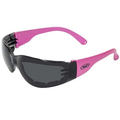 Global Vision Eyewear Rider Plus Safety Motorcycle Glasses with Smoke Lenses