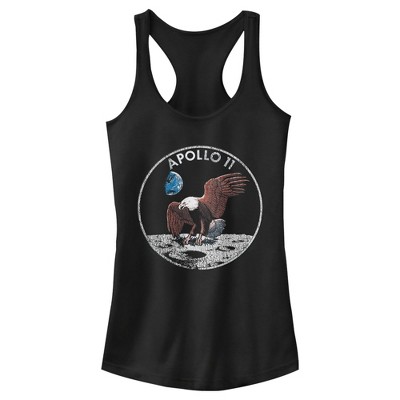 Juniors Womens NASA Apollo 11 Moon Landing Racerback Tank Top