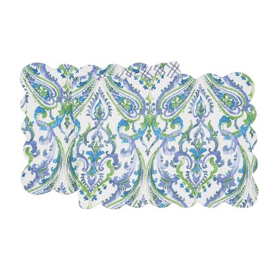 C&F Home Juliet Quilted Reversible Bright Paisley Dining Table Runner 14" x 51"