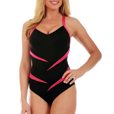 InstantFigure Two-Tone One Piece Swimsuit 13306P