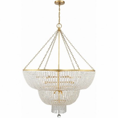 Crystorama Lighting Rylee 15 - Light Chandelier in  Antique Gold
