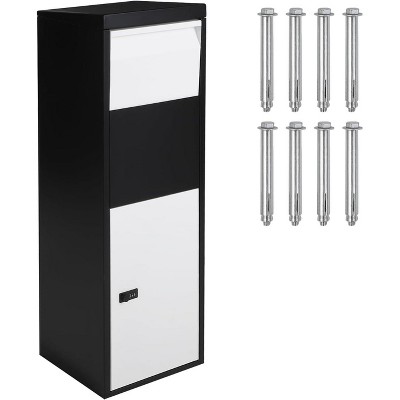 Acekool Anti-Theft Parcel Drop Box, Steel Mailbox with Combination Lock, Weatherproof Package Storage for Porch or Curbside