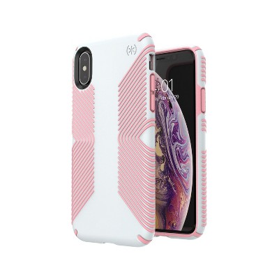 Speck Presidio Grip Apple iPhone XS/X - Dove Grey Tart Pink