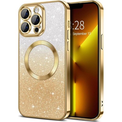 Entronix [Magnetic] Case Compatible with iPhone 13 Pro - [Clear Back] Luxury Glossy Cover