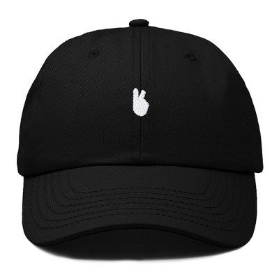 Dalix Lil Peace Sign Embroidered Cotton Cap Outdoor Dad Hat Womens
