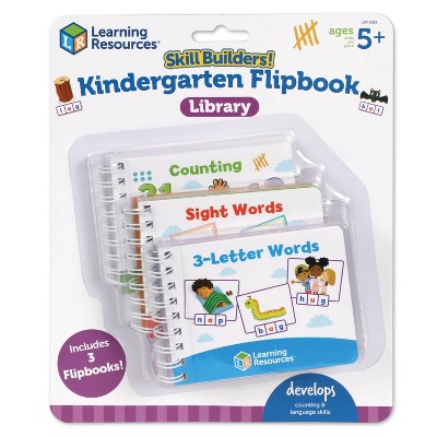 Learning Resources Skill Builders! Kindergarten Flipbook Library: Teaching Aid for Toddler & Preschool Education