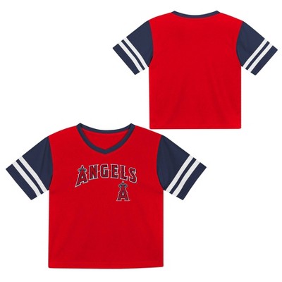 MLB Los Angeles Angels Toddler Boys' Pullover Team Jersey - 4T: Sports Logo Top
