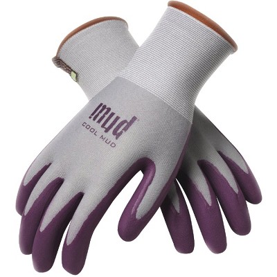 Mud Gloves Cool  Women's Medium Nylon Lilac Garden Glove 022ML/M