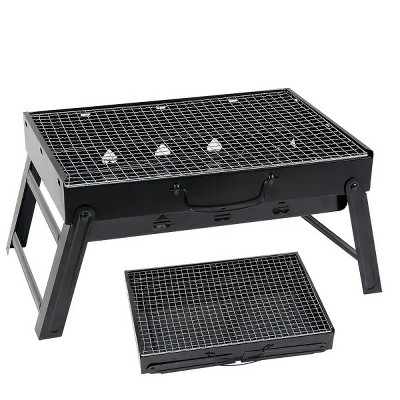 Camping Folding 3-6 Persons BBQ Grill Outdoor Beach Portable Detachable Wood Charcoal Charbroiler