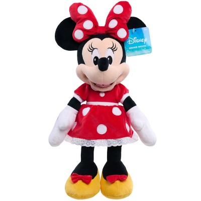 Disney Minnie Red Plush: Polyester Stuffed Mouse Character
