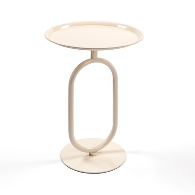 Kumasinova 21.3"/24"H Unique Lantern-Shaped Metal End Table,Set of1/2,Modern Coffee Table Cocktail Table for Living Room,Space-Saving Side Table