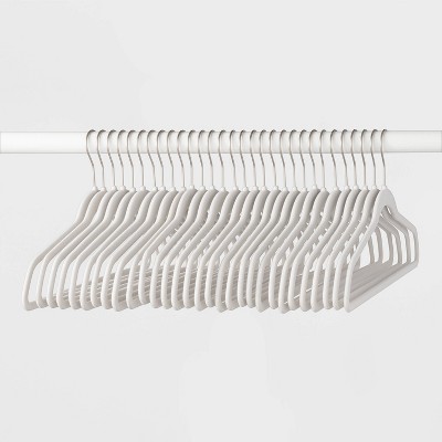 30pk Suit Flocked Hangers - Brightroom™